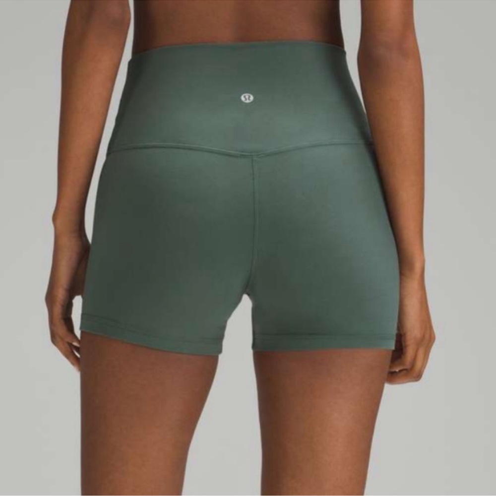 Lululemon Align Short High Rise Bike Shorts Dark Forest Green 12 NWT